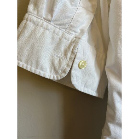 Ralph Lauren Mens button down Shirt L Short Sleeve cuffed RARE Slim fit see pics - Picture 7 of 11